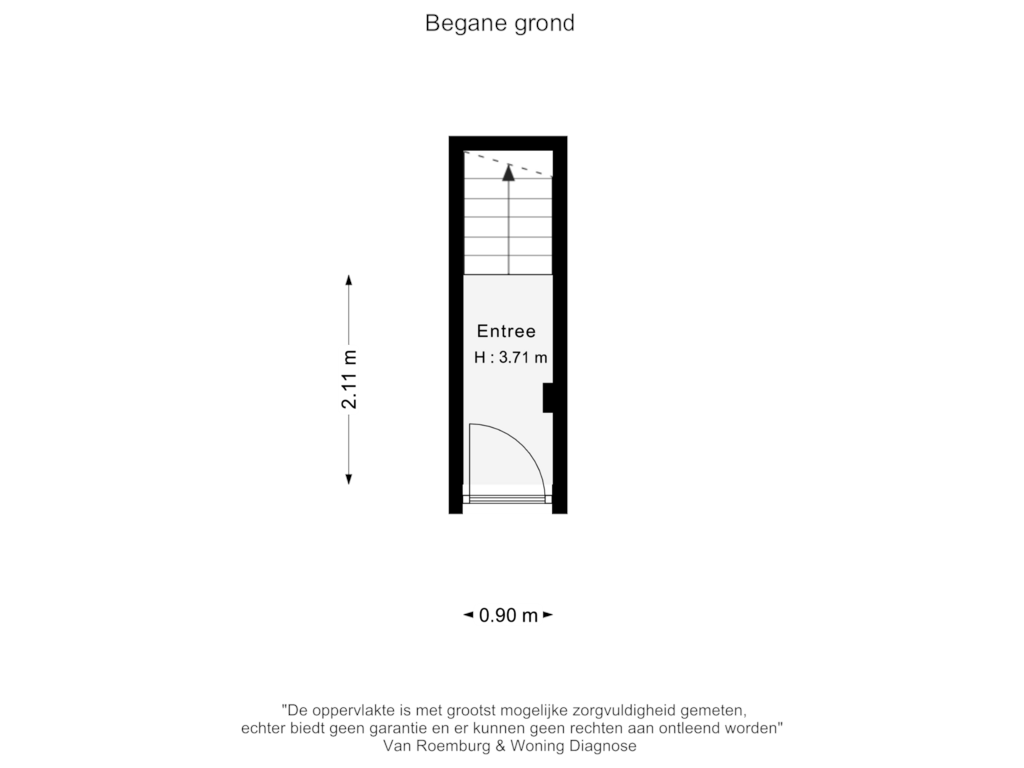 View floorplan of Begane grond of Van Baerlestraat 142-2