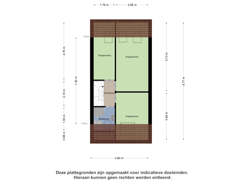 View floorplan of Eerste Verdieping of Moreelsestraat 32