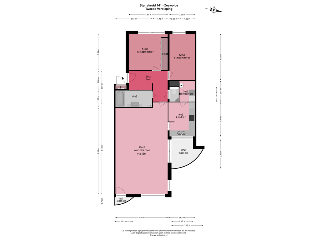 Bekijk plattegrond van TWEEDE VERDIEPING van Sterrekruid 141