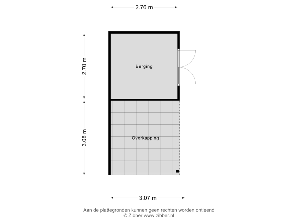 Bekijk plattegrond van Berging van Huurlingsedam 48