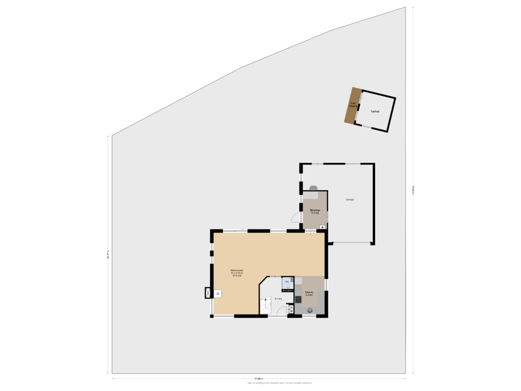 View floorplan of Begane Grond Met Kavel of de Opper 4