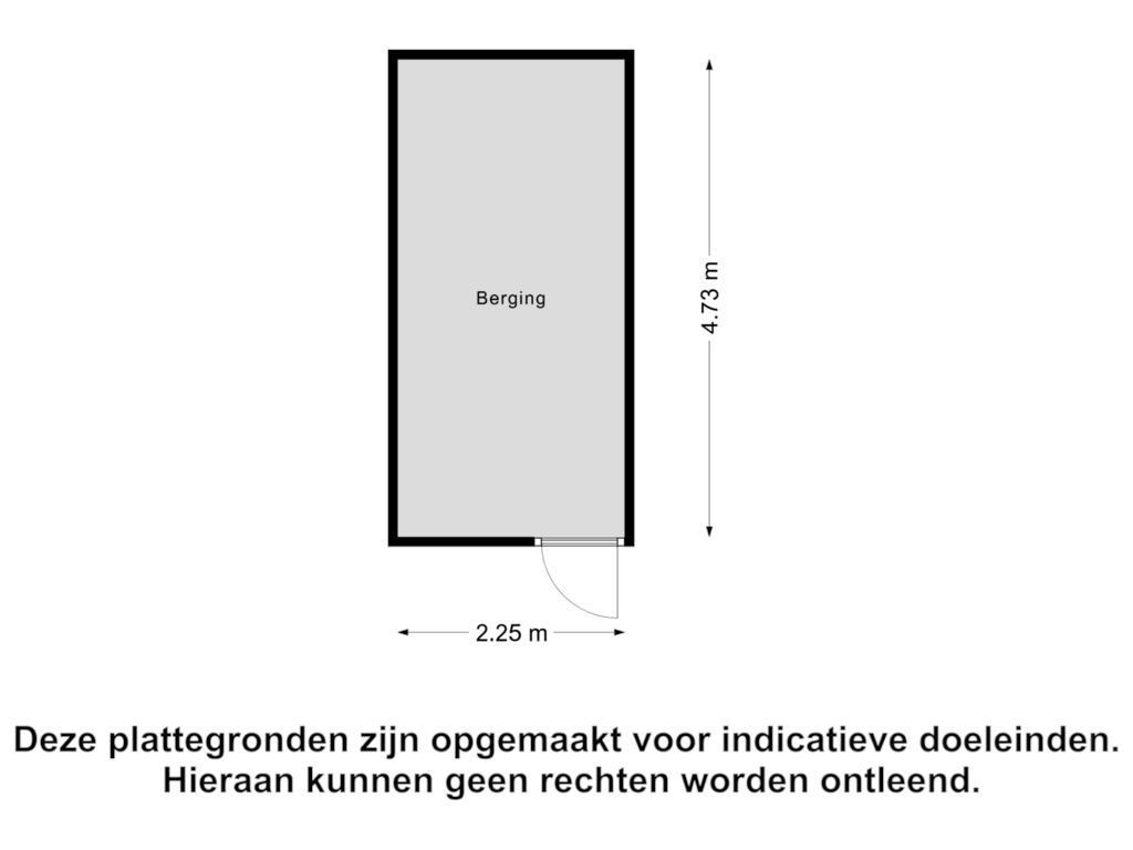 View floorplan of Berging of Wielingenweg 334