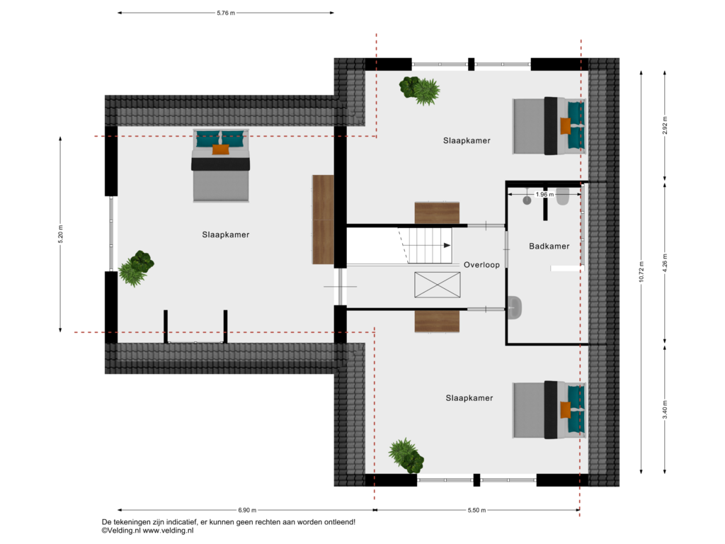 Bekijk plattegrond van Woonlaag 2 van Bindweg 2