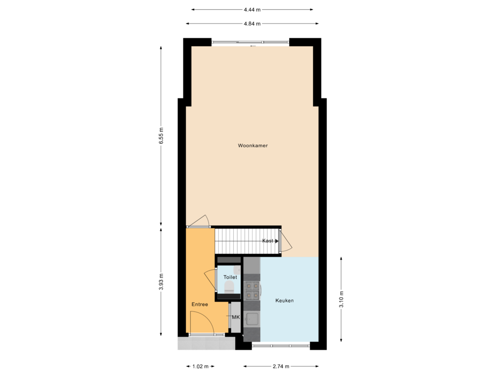 Bekijk plattegrond van Begane Grond van Kransvederkruid 16