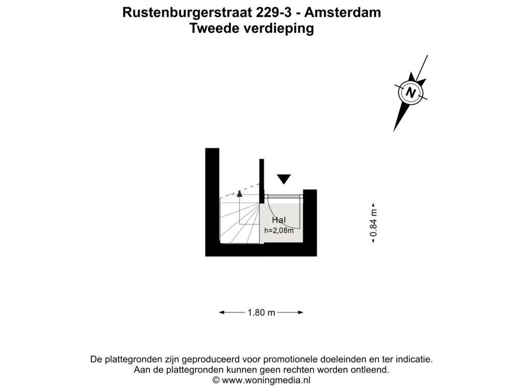 Bekijk plattegrond van 2e_verd van Rustenburgerstraat 229-3