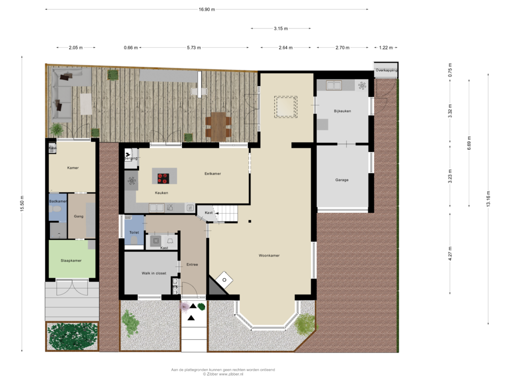 Bekijk plattegrond van Begane Grond Tuin van Kerkelaan 2