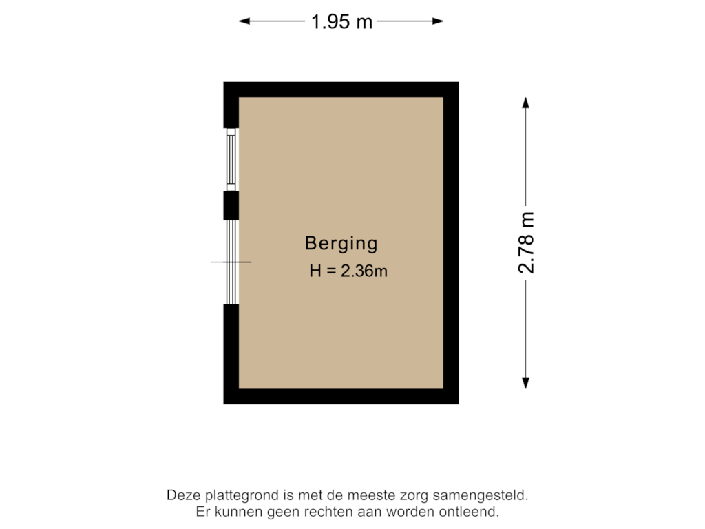 Bekijk plattegrond van Berging 2  van Diepvoorde 1121