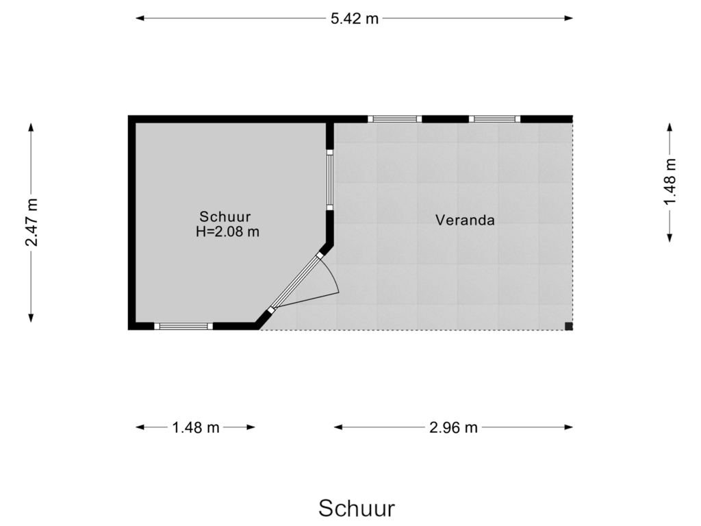 Bekijk plattegrond van Schuur van Pomonalaan 19