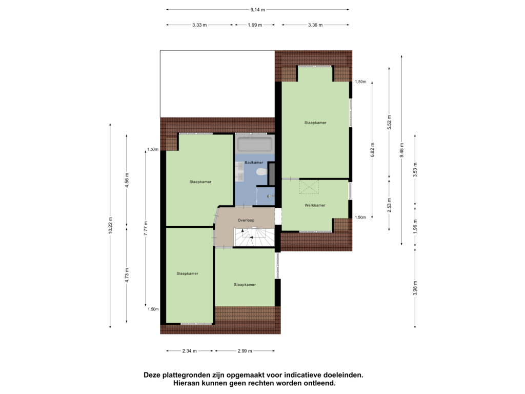 View floorplan of Eerste Verdieping of Duifkruid 27