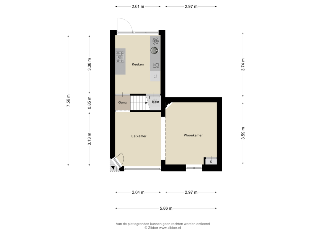 Bekijk plattegrond van Begane Grond van Pastoor Dijkmansstraat 20