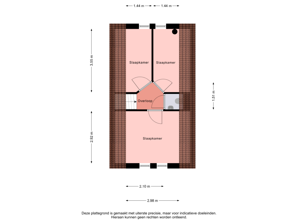 Bekijk plattegrond van 1e Verdieping van Langwarderdyk 14-0108