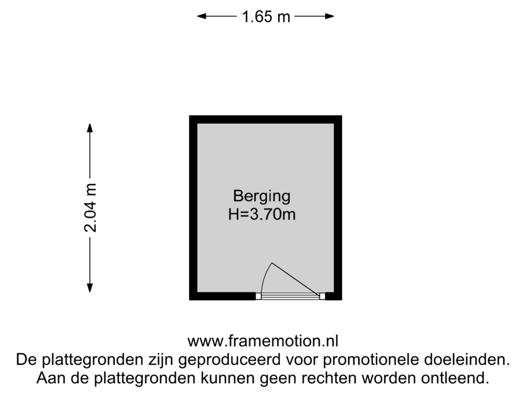 Bekijk plattegrond van Berging van Oostzeedijk 330-F