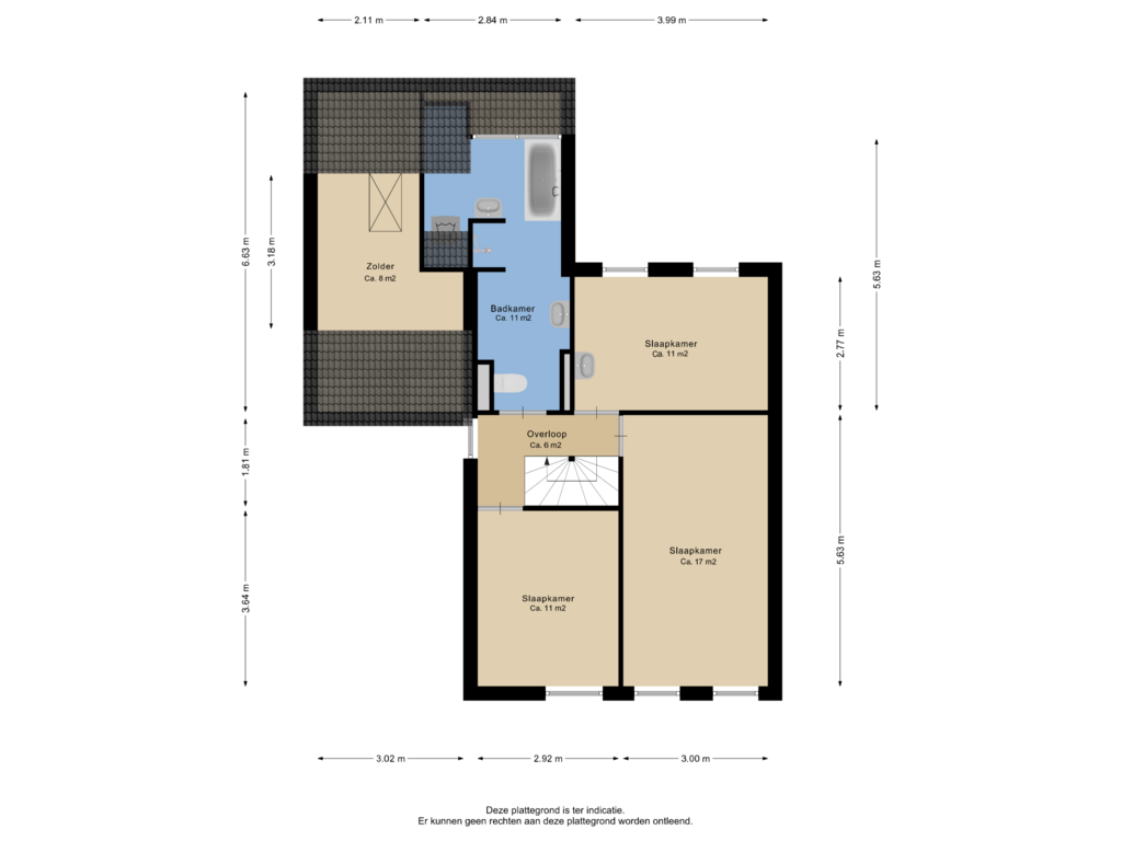 Bekijk plattegrond van Eerste verdieping van Oosterkamp 12