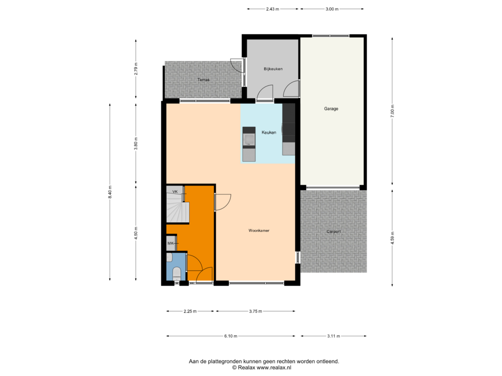 View floorplan of Begane grond of Elzenhage 63