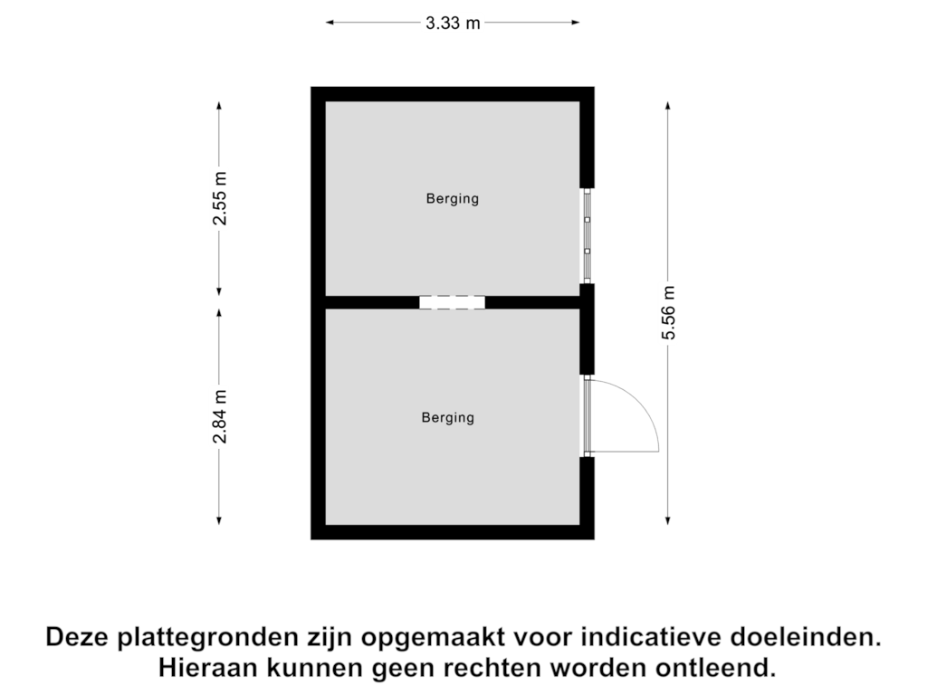 Bekijk plattegrond van Berging van Veerseweg 38