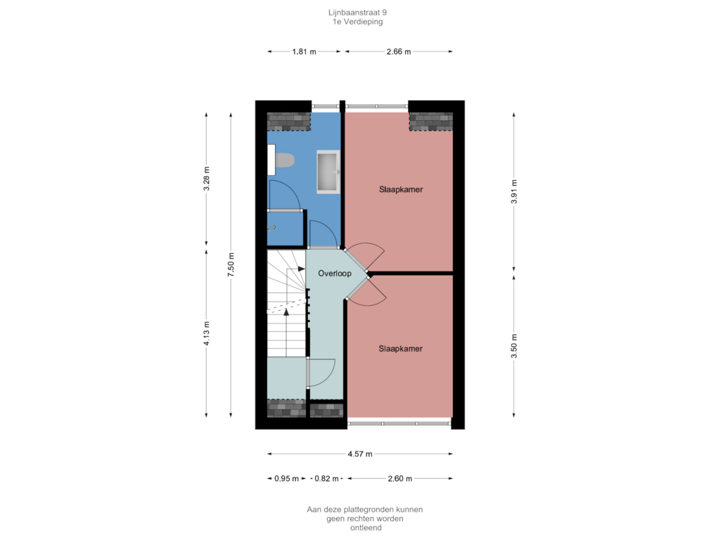 Bekijk plattegrond van 1e Verdieping van Lijnbaanstraat 9