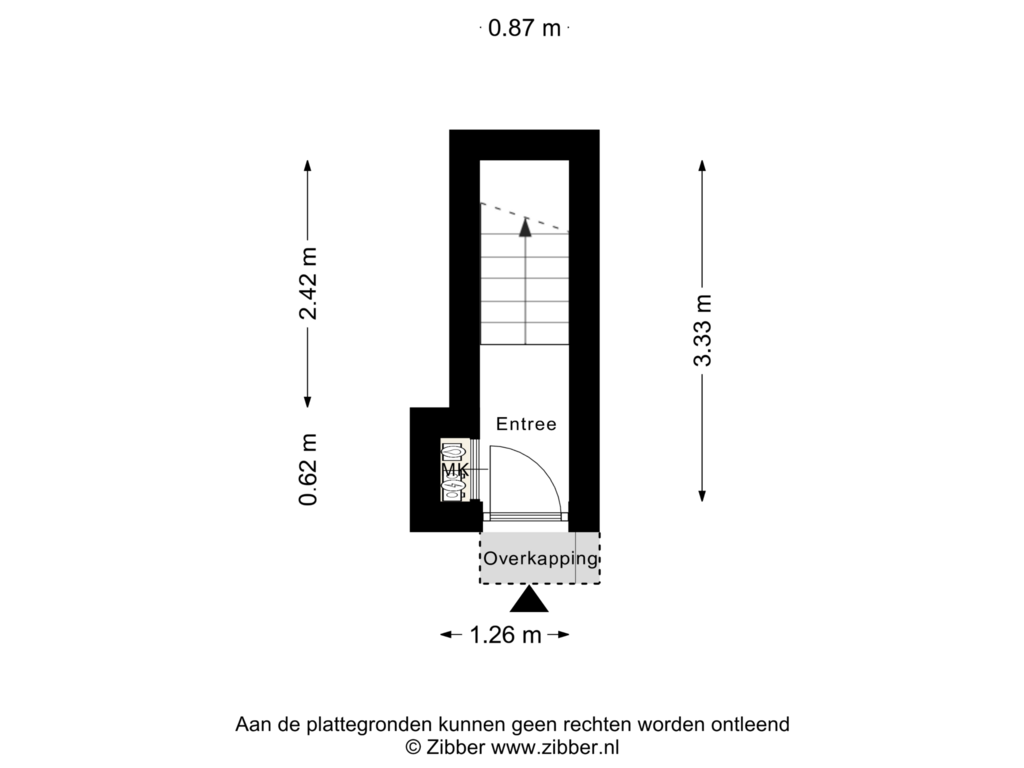 Bekijk plattegrond van Begane grond van Transvaalstraat 22