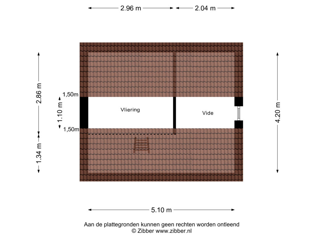 View floorplan of Zolder of Speenkruid 31