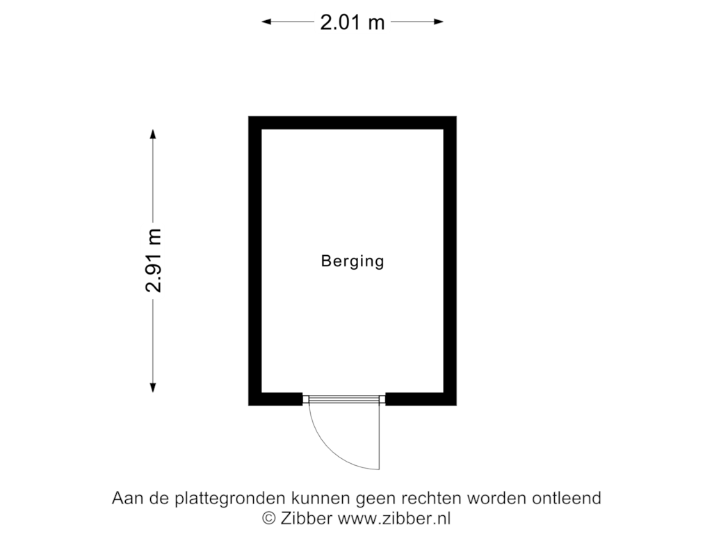 View floorplan of Berging of Speenkruid 31