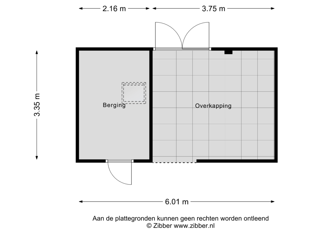 Bekijk plattegrond van Berging van Pieter Huyssensweg 3