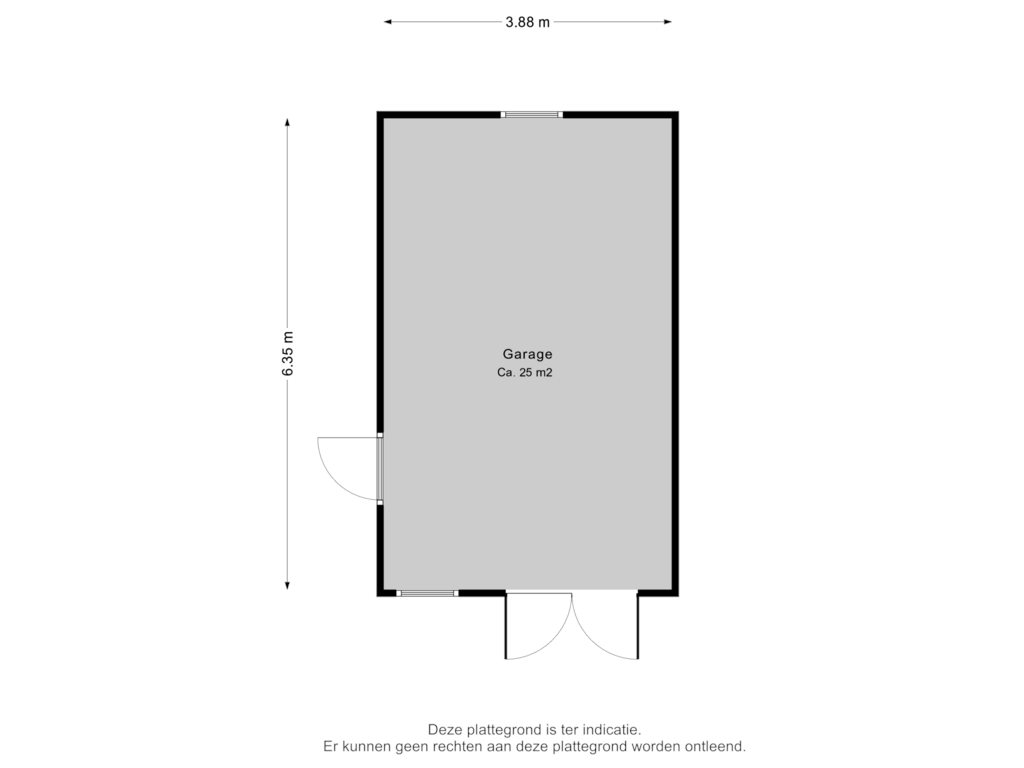 Bekijk plattegrond van Garage van Van Veen's park 6-A