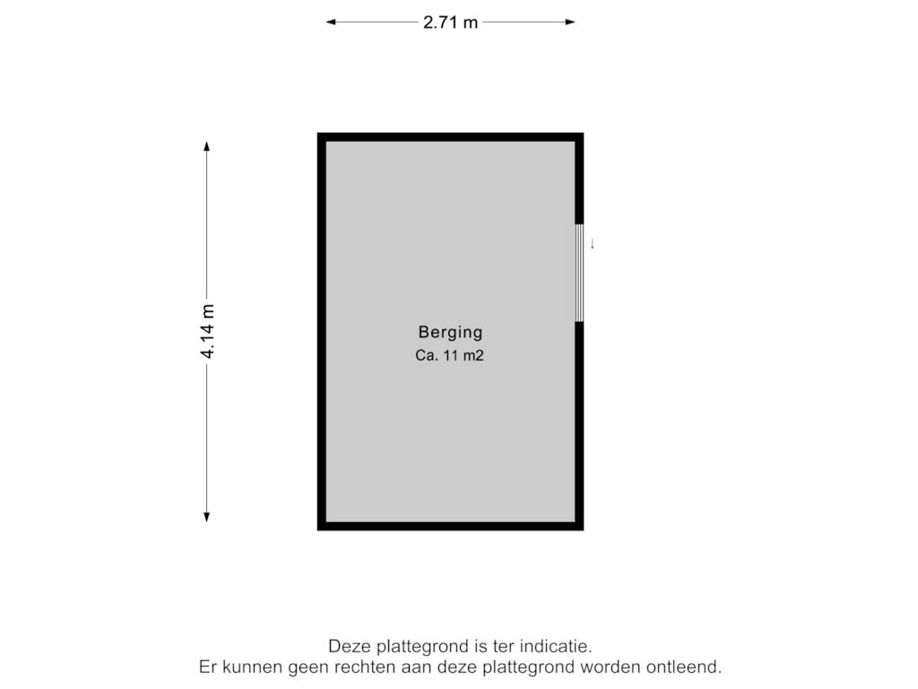 Bekijk plattegrond van Berging van Van Veen's park 6-A