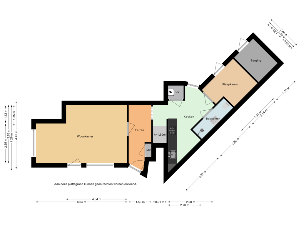 View floorplan of First floor of Van Ittersumstraat 31-A