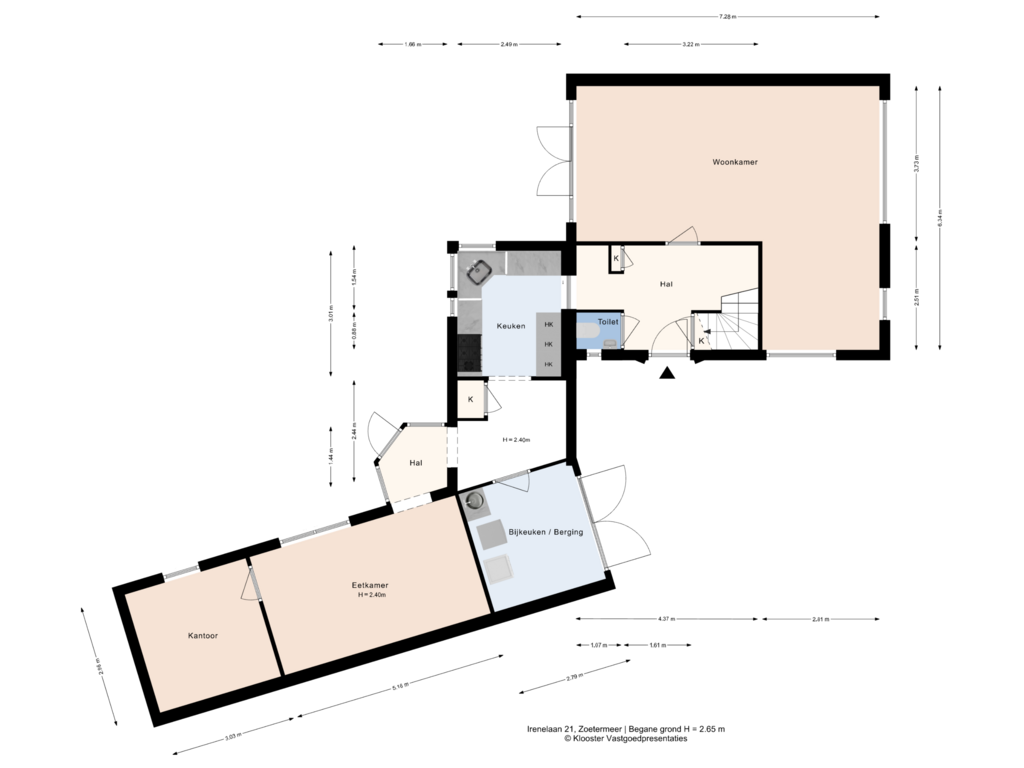 View floorplan of Begane grond of Irenelaan 21