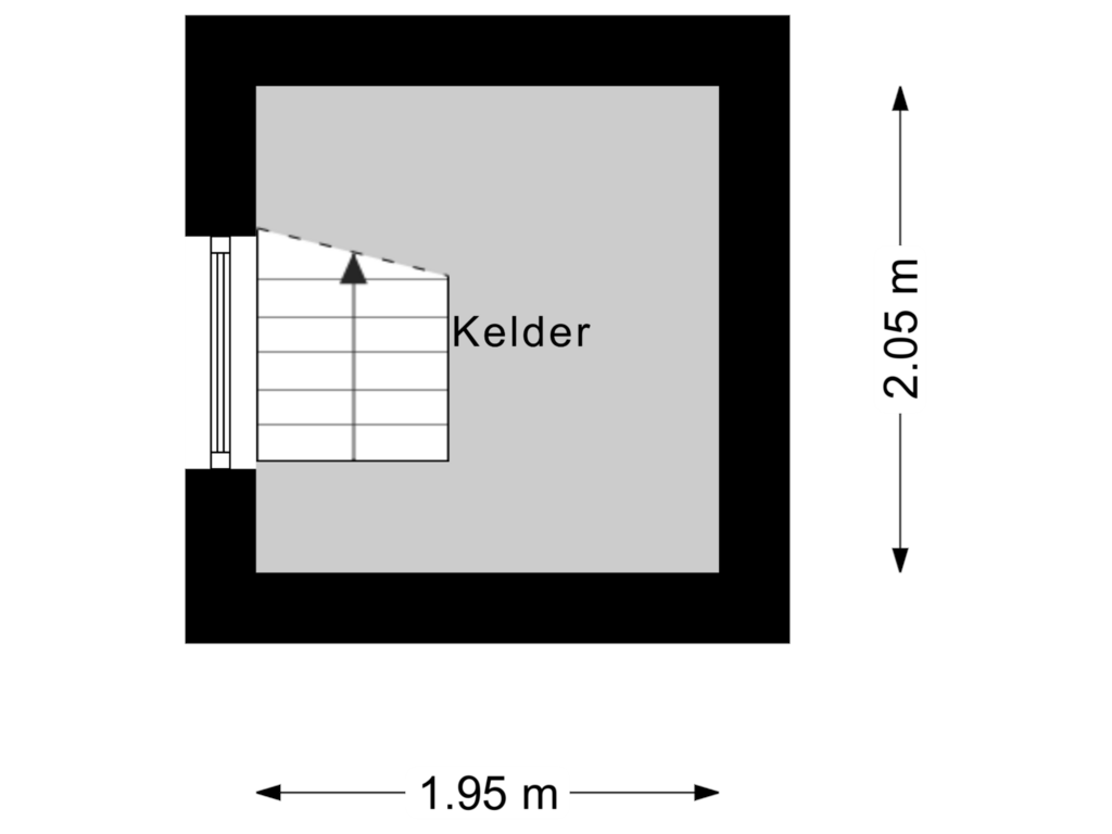 Bekijk plattegrond van Kelder van Veerstraat 3