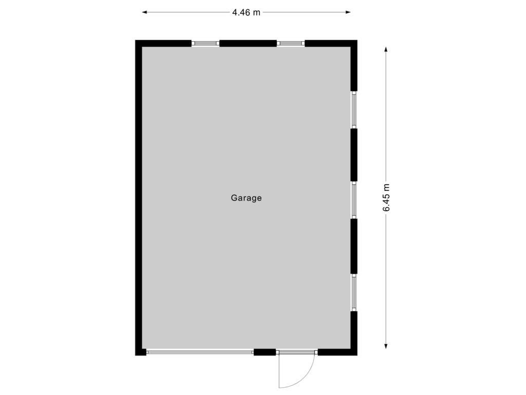 Bekijk plattegrond van Garage van Veerstraat 3