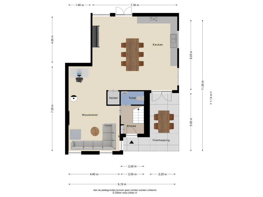 View floorplan of Begane Grond of Oude Zwolsestraat 14