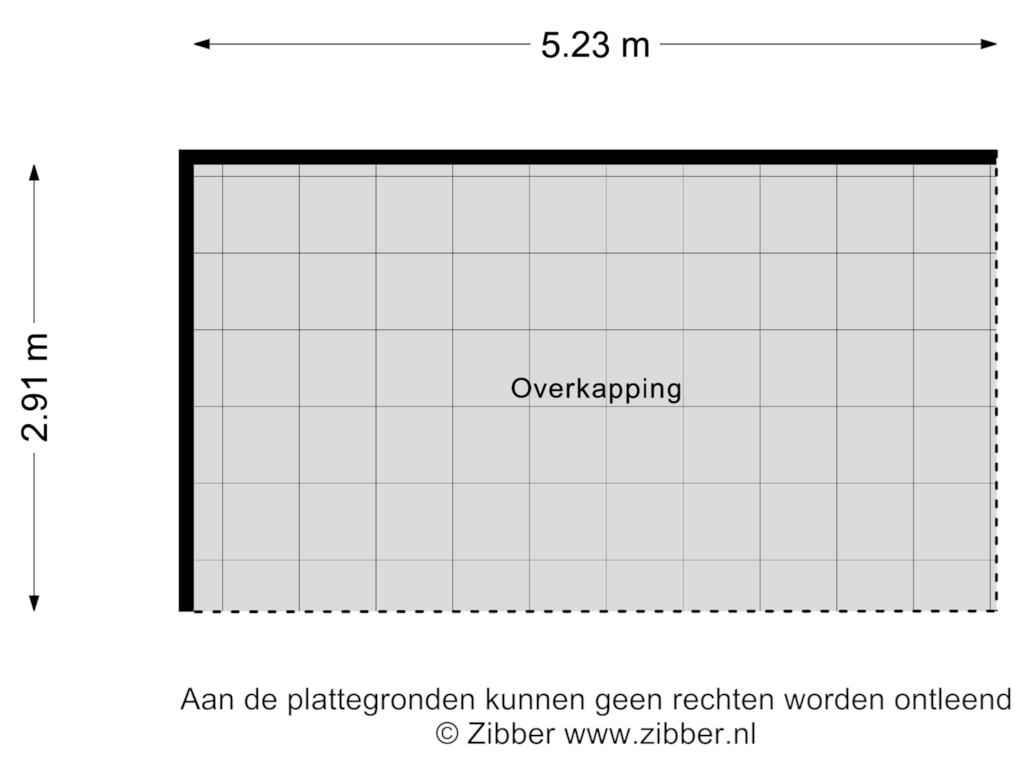 View floorplan of Overkapping of Vlierlaan 96