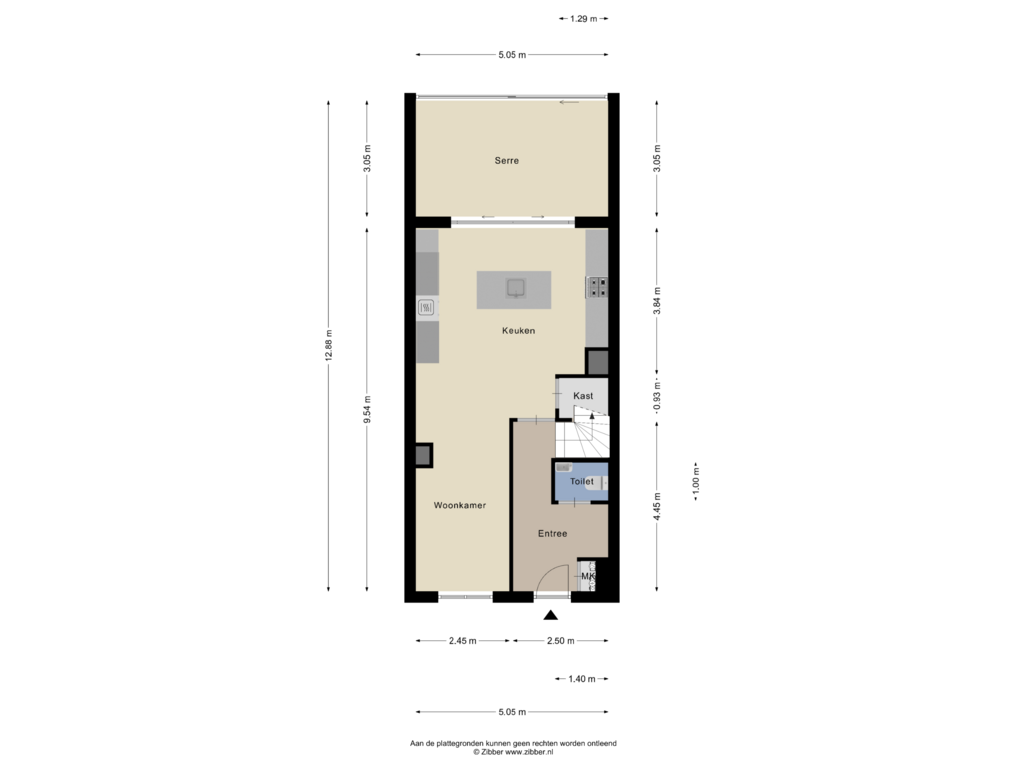 View floorplan of Begane Grond of Spoorbaan 19