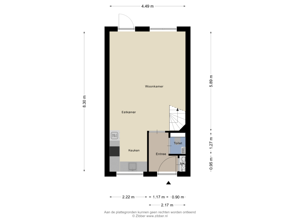 View floorplan of Begane grond of Ceres 76-F