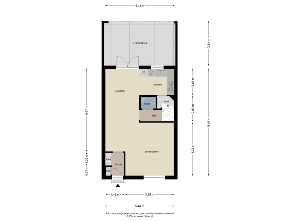 Bekijk plattegrond van Begane grond van Ramershaag 79