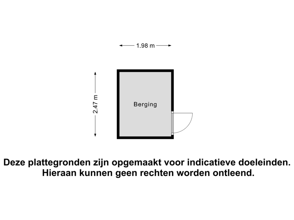 Bekijk plattegrond van Berging van Binnen de Veste 68