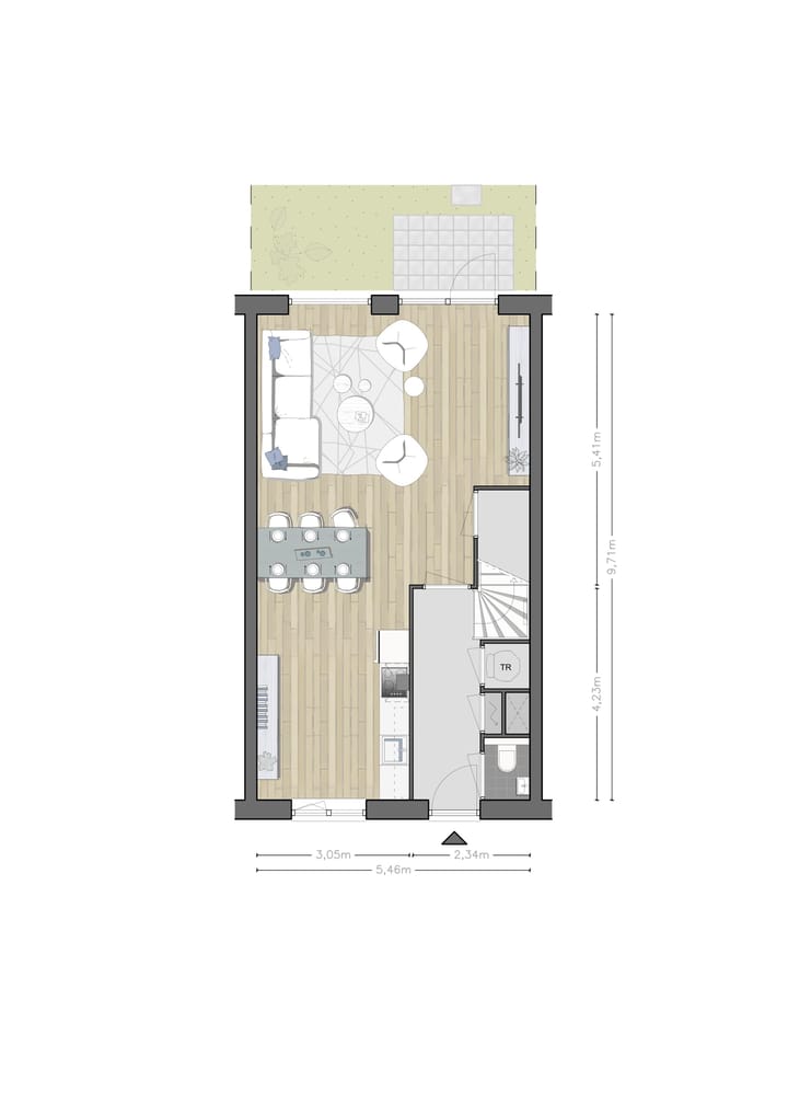 Foto 6 van Stadshuizen Arthur van Schendelstraat (Bouwnr. 47)