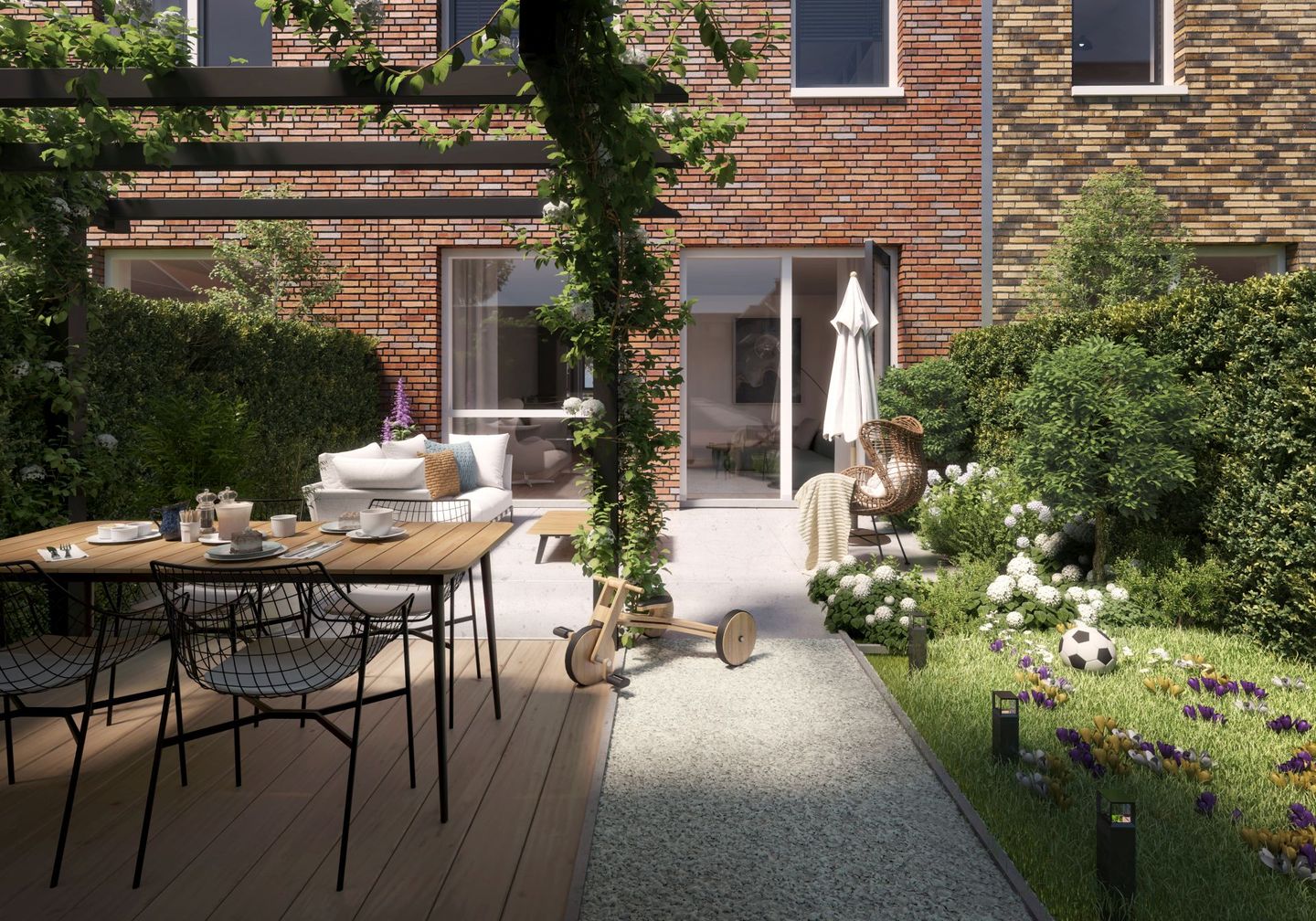 Foto 4 van Stadshuizen Arthur van Schendelstraat (Bouwnr. 48)