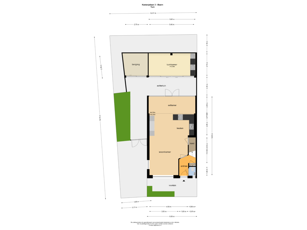 Bekijk plattegrond van TUIN van Kastanjelaan 3