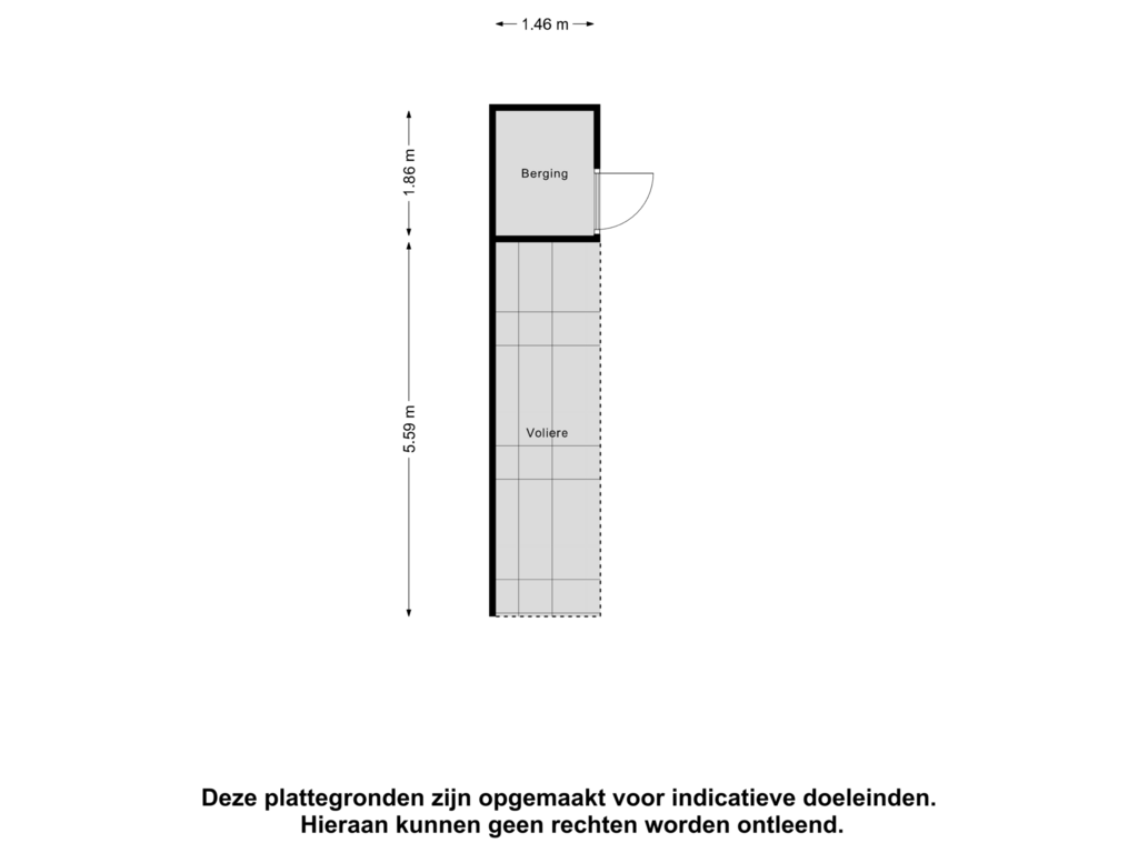 View floorplan of Berging of Elzenstraat 12