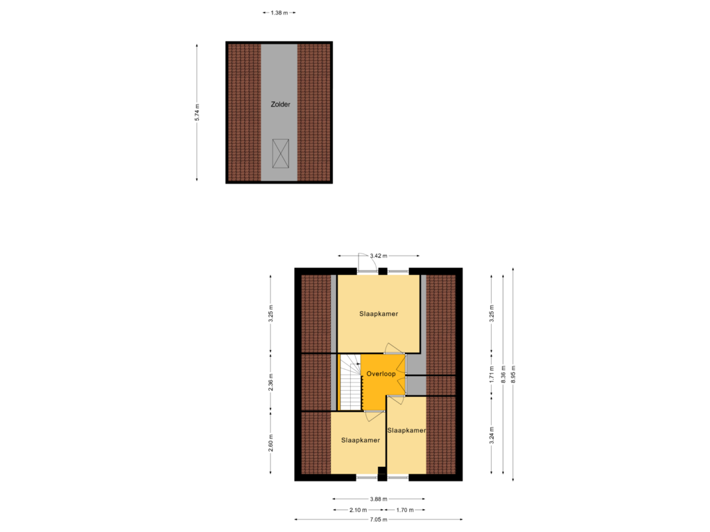 Bekijk plattegrond van 1e Verdieping van Graspad 3