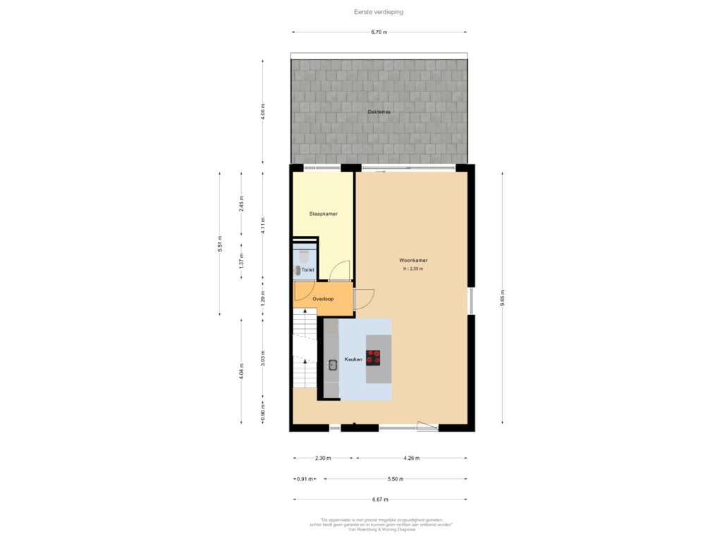 Bekijk plattegrond van Eerste verdieping van Sloterweg 20