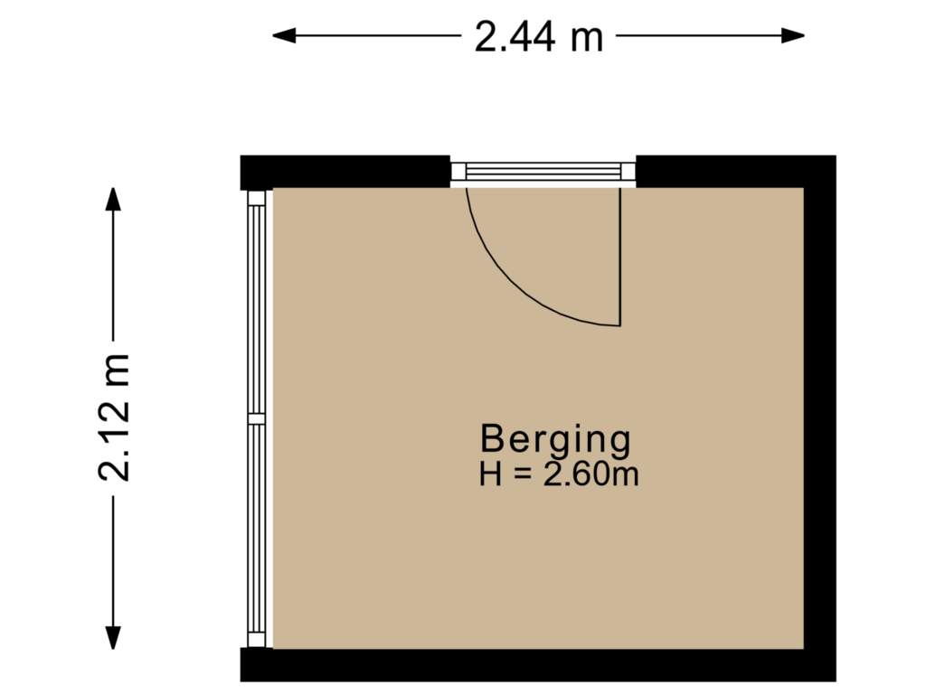 Bekijk plattegrond van Berging van Marevista 37