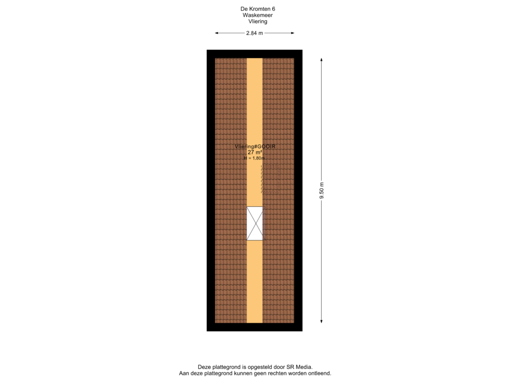 View floorplan of Vliering of De Kromten 6