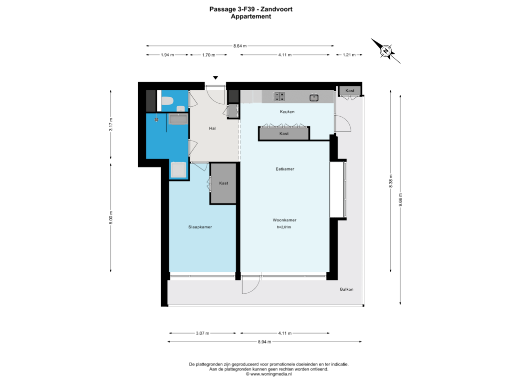 Bekijk plattegrond van Appartement van Passage 3-F39