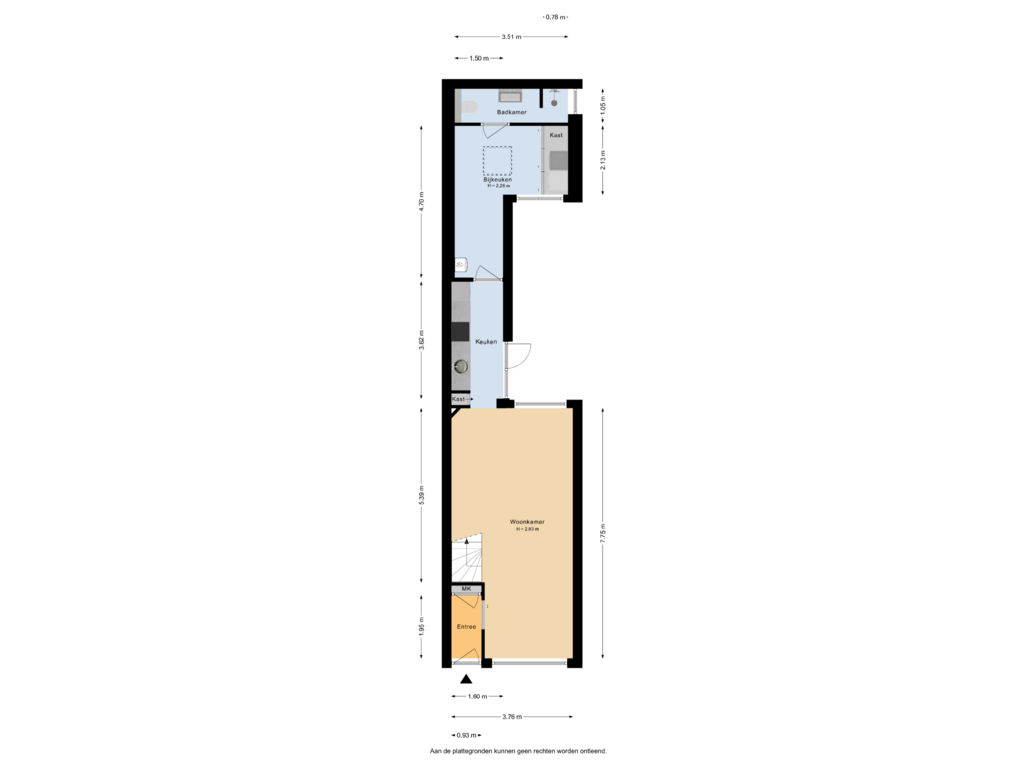 Bekijk plattegrond van Begane Grond van Veldstraat 11