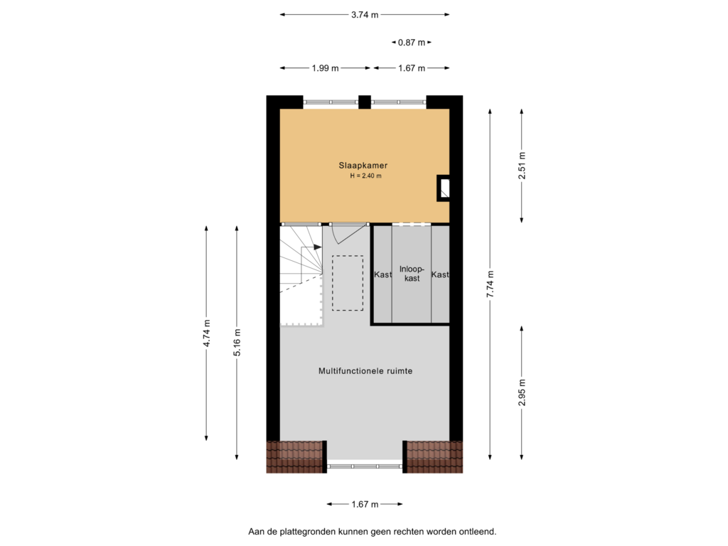 Bekijk plattegrond van 1e Verdieping van Veldstraat 11