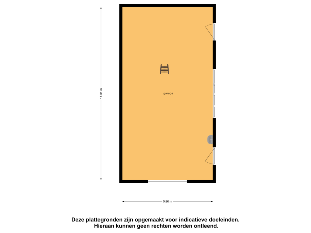 Bekijk plattegrond van Garage van Verlengde Scholtenskanaal OZ 66-B