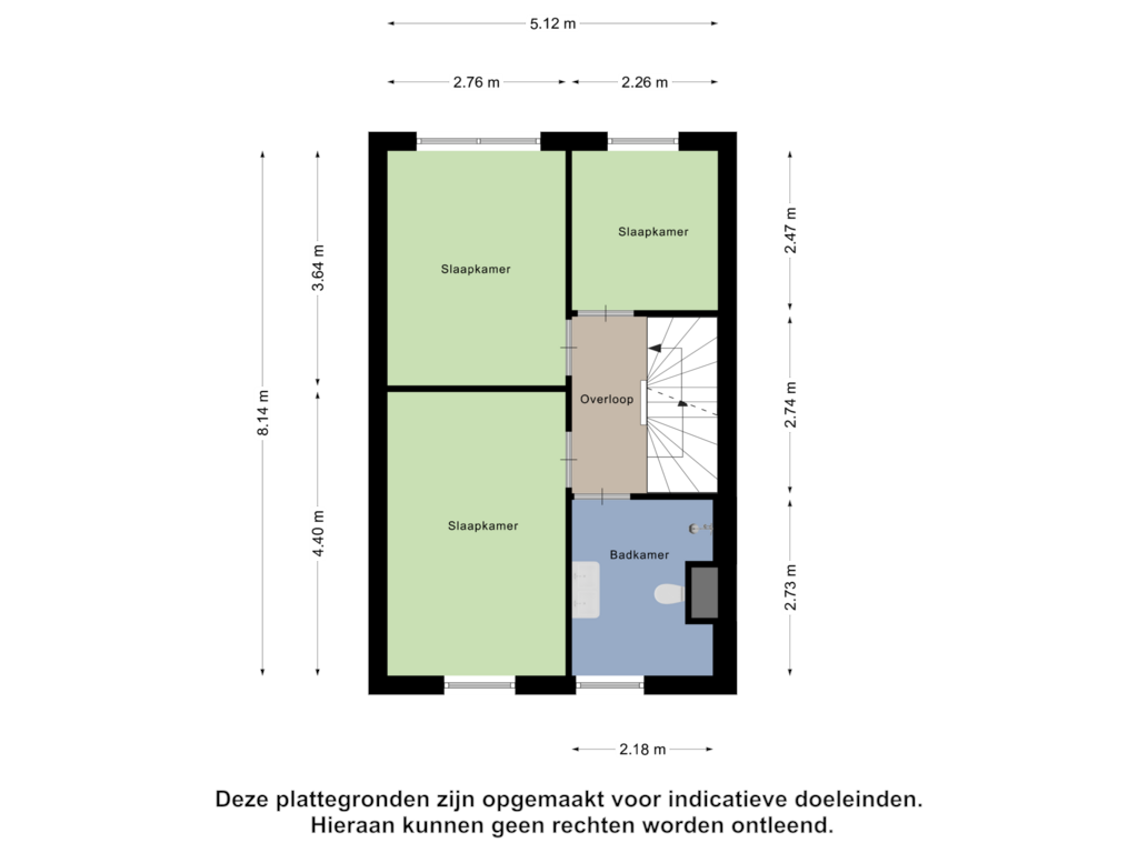 Bekijk plattegrond van Eerste verdieping van Kastanjehout 16-B