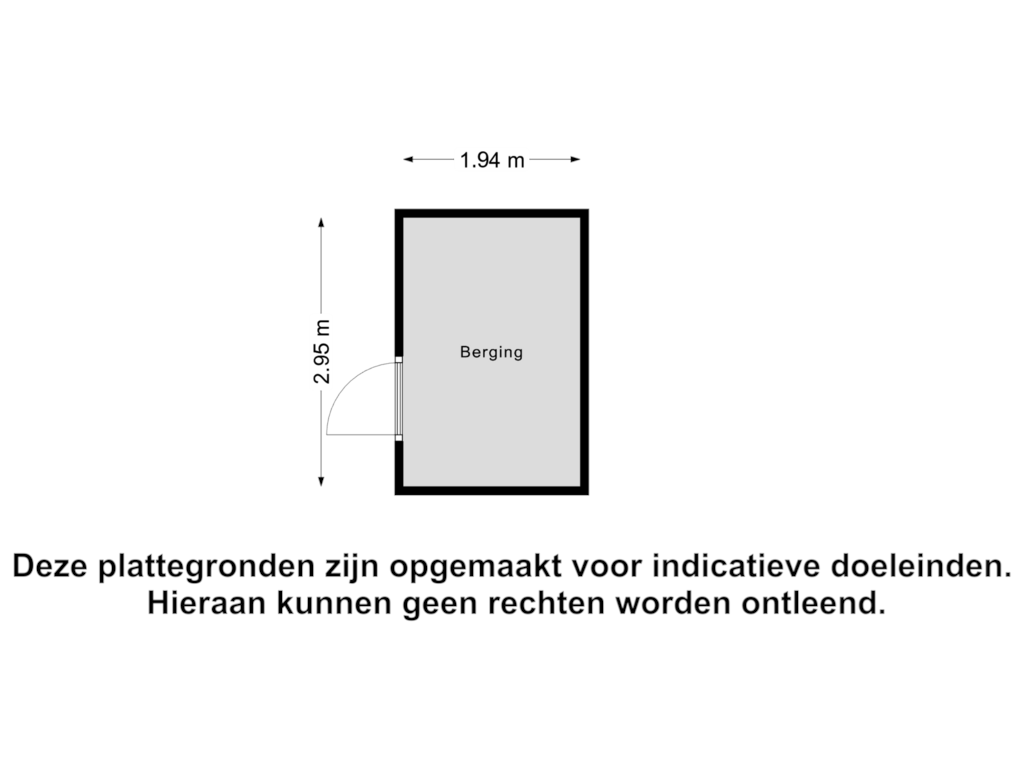 Bekijk plattegrond van Berging van Kastanjehout 16-B